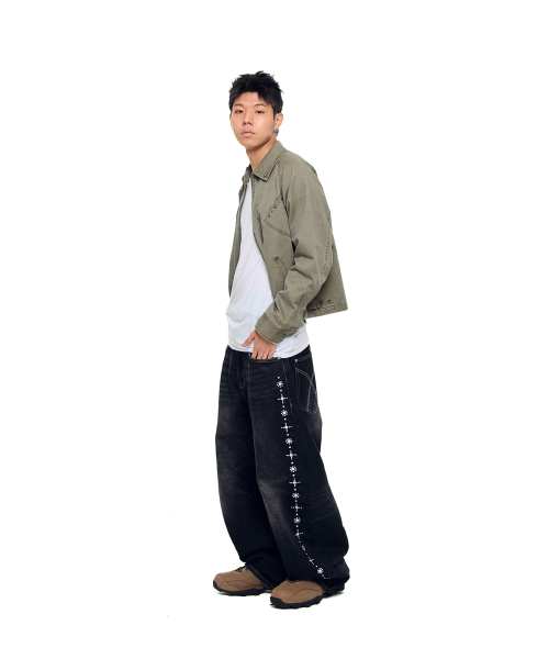 AAKAM（アーカム）の「Incision Studded Cotton Jacket (Khaki)（その他アウター・レディース・その他・1/2）」の13枚目の写真