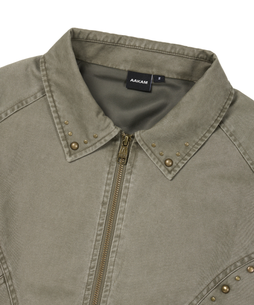 AAKAM（アーカム）の「Incision Studded Cotton Jacket (Khaki)（その他アウター・レディース・その他・1/2）」の3枚目の写真