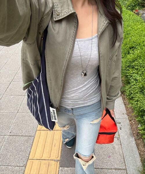 AAKAM（アーカム）の「Incision Studded Cotton Jacket (Khaki)（その他アウター・レディース・その他・1/2）」の7枚目の写真