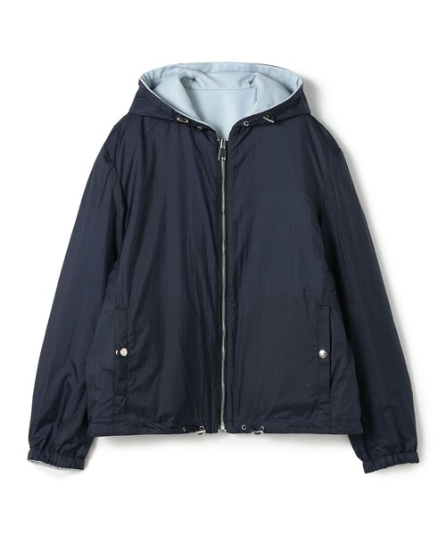 TOMORROWLAND （トゥモローランド）の「【別注】EMMETI LUCA ラムレザー リバーシブルフーデッドブルゾン（ブルゾン・メンズ・ブルー系その他/ブラウン系その他・M/S）」の13枚目の写真