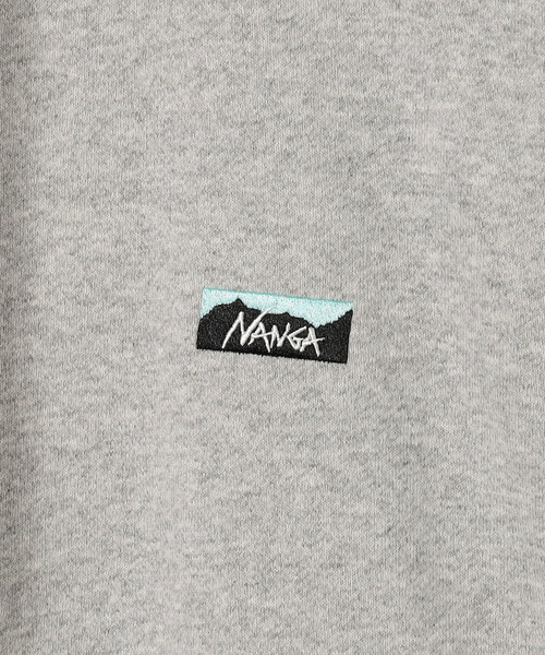 NANGA(ナンガ)の「NANGA/ナンガ ECO HYBRID MINI BOX LOGO EMBROIDERY SWEAT HOODIE(パーカー・メンズ・ブラック/グレー/ベージュ・X-LARGE/LARGE/MEDIUM)」の13枚目の写真