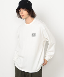 Purple&Yellow | フロスト加工プリント長袖Tシャツ(Tシャツ/カットソー)