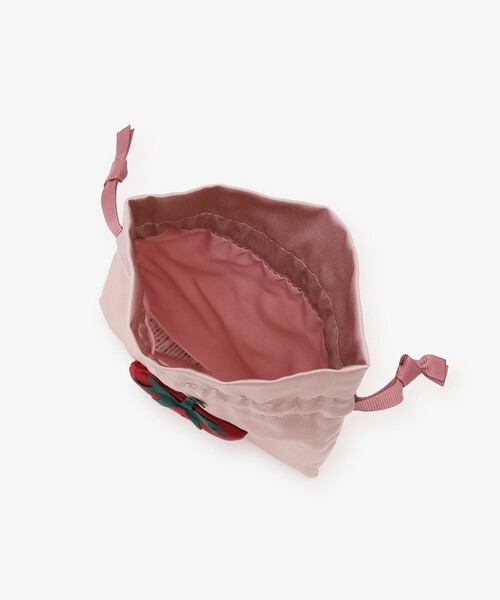 Afternoon Tea（アフタヌーンティー）の「ストロベリー巾着ポーチ（ポーチ・レディース・ピンク・ONE SIZE）」の4枚目の写真