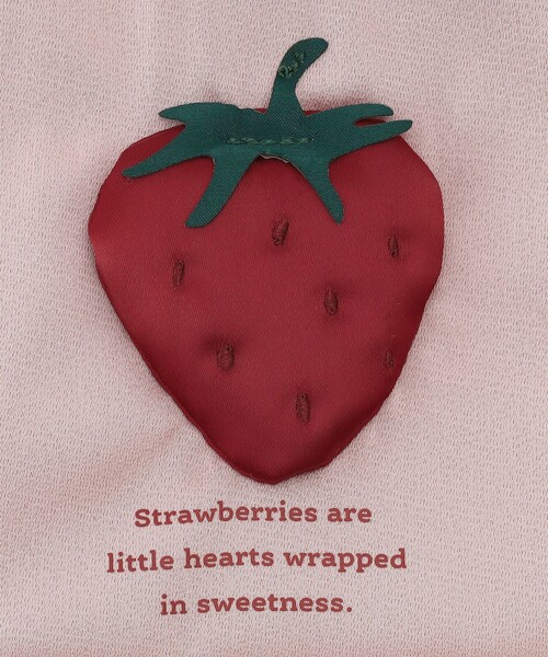 Afternoon Tea（アフタヌーンティー）の「ストロベリー巾着ポーチ（ポーチ・レディース・ピンク・ONE SIZE）」の5枚目の写真