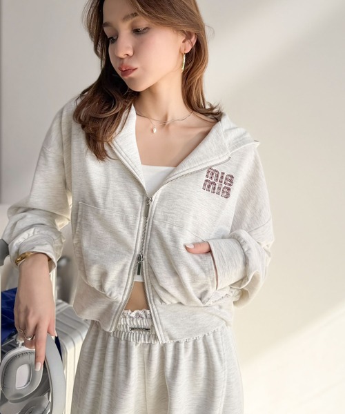 mily bilet(ミウィビレット)の「【mily bilet】ラフなのに上品見え!ウエストレースがアクセントの主役級カーブスウェットパンツ(スウェットパンツ・レディース・杢グレー/ブラック/オートミール・LARGE/MEDIUM/SMALL/X-LARGE)」の22枚目の写真
