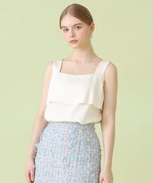 ANAYI | 【セットアップ対応商品】ストレッチダブルサテンキャミソール(シャツ/ブラウス)