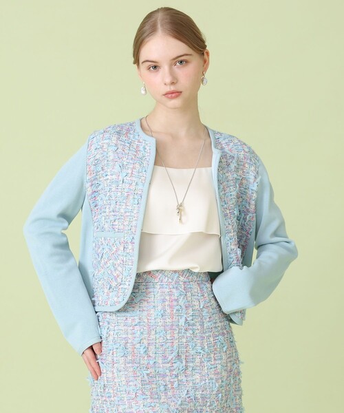 ANAYI（アナイ）の「【セットアップ対応商品】ストレッチダブルサテンキャミソール（シャツ/ブラウス・レディース・サックスブルー/ホワイト/ネイビー・38/36）」の6枚目の写真