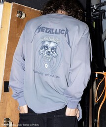 METALLICA（メタリカ）の「＜METALLICA × monkey time＞ プリント ロングスリーブ Tシャツ（Tシャツ/カットソー）」