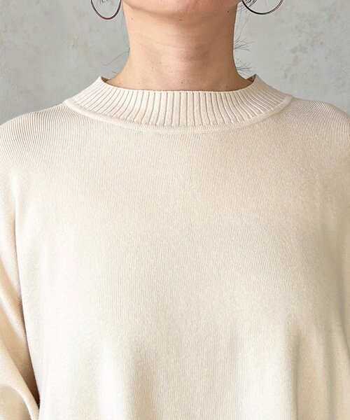 un dix cors（アンディコール）の「ドルマンスリーブ配色ニットプルオーバー（ニット/セーター・レディース・ブルー/オフホワイト/ブラック・FREE）」の14枚目の写真