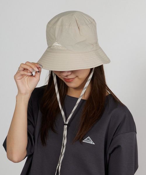 KELTY（ケルティ）の「KELTY/ケルティ ブランドロゴ ナイロンバケットハット（ハット・メンズ・ブラック/グレー/カーキ/ブルー・FREE）」の3枚目の写真