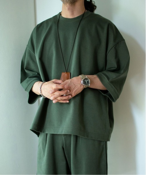 A blends（エイブレンズ）の「A blends ライトスウェットクルーネックS/S（スウェット・メンズ・モカ/カーキ/ブラック・LARGE/MEDIUM）」の3枚目の写真