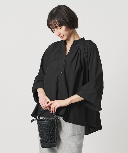 プリーツ ボリュームスリーブ ブラウス ‐ウォッシャブル‐（シャツ