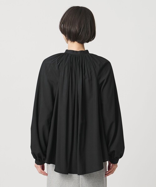 LUDLOW × ユナイテッドアローズ ボリュームスリーブブラウス 白 ラドロー UNITED ARROWS（ユナイテッドアローズ） ブラウス シャツ プリーツ