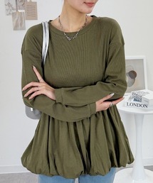 RCD（アールシーディー）の「ペプラム切替バルーントップス（Tシャツ/カットソー）」