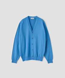 JOHN SMEDLEY | コットン Vネックニットカーディガン(カーディガン/ボレロ)