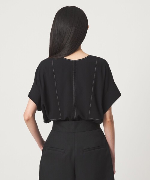 EMMEL REFINES（エメルリファインズ）の「＜EMMEL REFINES＞EM 2WAY ジップ ブラウス（シャツ/ブラウス・レディース・オフホワイト/ブラック/ライトグレー・FREE）」の18枚目の写真