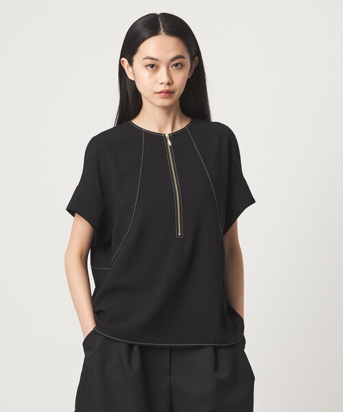 EMMEL REFINES（エメルリファインズ）の「＜EMMEL REFINES＞EM 2WAY ジップ ブラウス（シャツ/ブラウス・レディース・オフホワイト/ブラック/ライトグレー・FREE）」の20枚目の写真