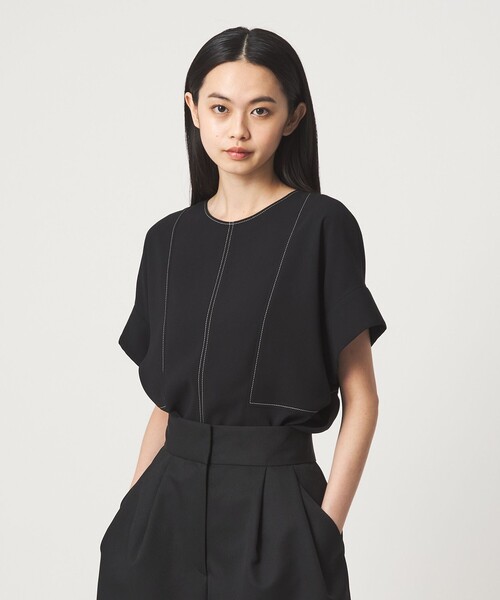 EMMEL REFINES（エメルリファインズ）の「＜EMMEL REFINES＞EM 2WAY ジップ ブラウス（シャツ/ブラウス・レディース・オフホワイト/ブラック/ライトグレー・FREE）」の22枚目の写真