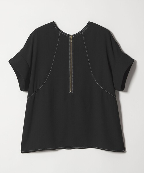 EMMEL REFINES（エメルリファインズ）の「＜EMMEL REFINES＞EM 2WAY ジップ ブラウス（シャツ/ブラウス・レディース・オフホワイト/ブラック/ライトグレー・FREE）」の7枚目の写真