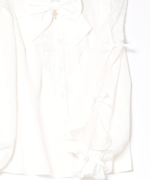 Secret Honey（シークレットハニー）の「袖スリット長袖ブラウス（シャツ/ブラウス・レディース・オフホワイト/グレー/ブラック・MEDIUM）」の20枚目の写真