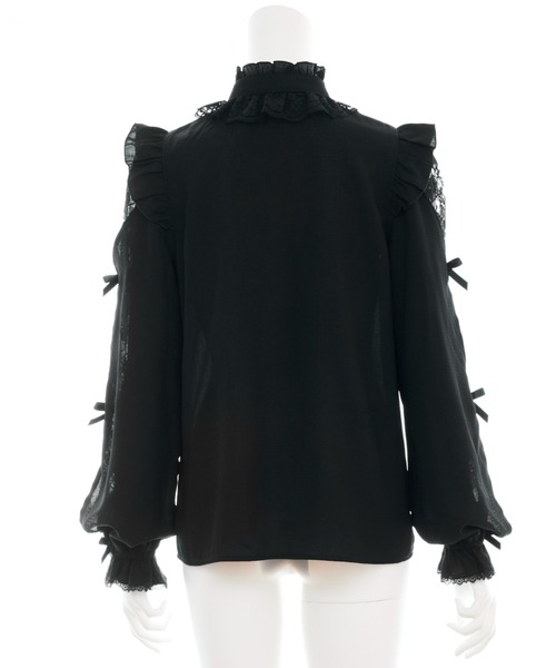 Secret Honey（シークレットハニー）の「袖スリット長袖ブラウス（シャツ/ブラウス・レディース・オフホワイト/グレー/ブラック・MEDIUM）」の18枚目の写真