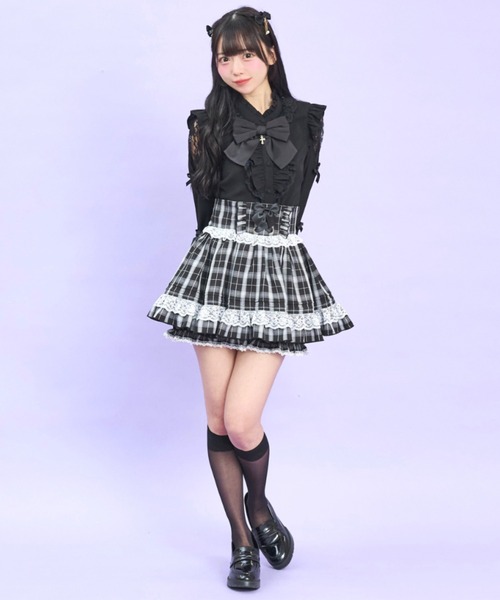 Secret Honey（シークレットハニー）の「袖スリット長袖ブラウス（シャツ/ブラウス・レディース・オフホワイト/グレー/ブラック・MEDIUM）」の11枚目の写真