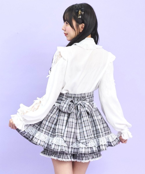 Secret Honey（シークレットハニー）の「袖スリット長袖ブラウス（シャツ/ブラウス・レディース・オフホワイト/グレー/ブラック・MEDIUM）」の6枚目の写真