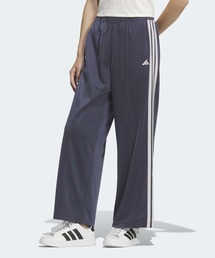adidas（アディダス）の「トリコット ルーズフィット ストレートレッグ オープンヘムパンツ   アディダス adidas（その他パンツ）」