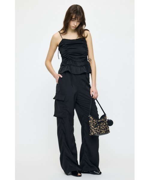 MOUSSY(マウジー)の「SATIN GATHER キャミソール(キャミソール・レディース・ブラウン系その他/ブラック/アイボリー・FREE)」の6枚目の写真