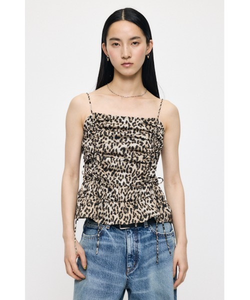 MOUSSY(マウジー)の「SATIN GATHER キャミソール(キャミソール・レディース・ブラウン系その他/ブラック/アイボリー・FREE)」の11枚目の写真