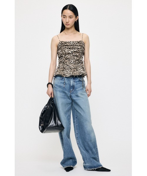 MOUSSY(マウジー)の「SATIN GATHER キャミソール(キャミソール・レディース・ブラウン系その他/ブラック/アイボリー・FREE)」の13枚目の写真