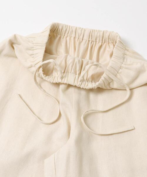 ITEMS URBANRESEARCH（アイテムズ アーバンリサーチ）の「『Sサイズあり』リネンレーヨンワイドパンツ（その他パンツ・レディース・ブラウン系その他/ライトベージュ/グリーン・MEDIUM/SMALL）」の11枚目の写真