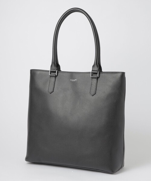 BLACK LABEL CRESTBRIDGE(ブラックレーベル・クレストブリッジ)の「シュリンクレザートートバッグ(トートバッグ・メンズ・ライトグレー/ブラック・FREE)」の1枚目の写真