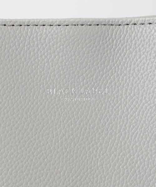 BLACK LABEL CRESTBRIDGE(ブラックレーベル・クレストブリッジ)の「シュリンクレザートートバッグ(トートバッグ・メンズ・ライトグレー/ブラック・FREE)」の5枚目の写真