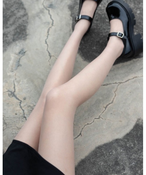 Jelly moo（ジェリームー）の「【 Jelly moo / ジェリームー 】 モードシアー ノーマル フィット タイツ / ストッキング（タイツ/ストッキング・レディース・ブラック/ベージュ・FREE）」の2枚目の写真