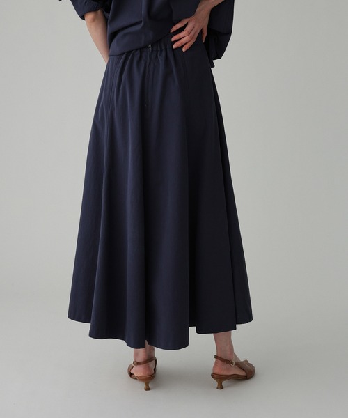 BABYLONE（バビロン）の「WASHコットンフレアスカート（スカート・レディース・ネイビー/ベージュ・フリー）」の4枚目の写真