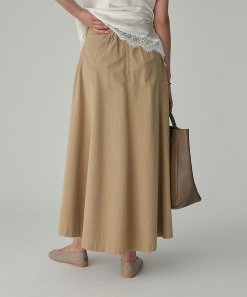 BABYLONE（バビロン）の「WASHコットンフレアスカート（スカート・レディース・ネイビー/ベージュ・フリー）」の11枚目の写真