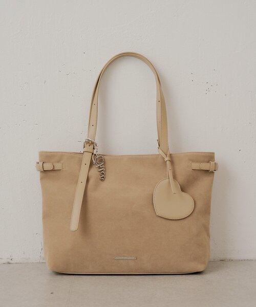 Chico(チコ)の「ポーチチャーム付きBIGトートバッグ(トートバッグ・レディース・ブラック/ベージュ系その他3/ピンク系その他3/アイボリー・FREE)」の5枚目の写真