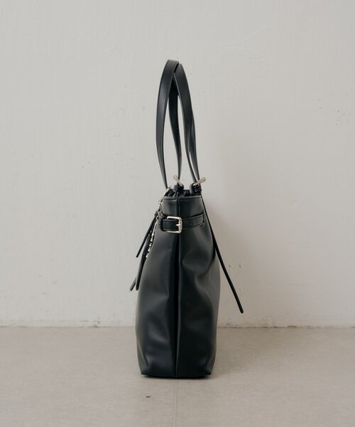 Chico(チコ)の「ポーチチャーム付きBIGトートバッグ(トートバッグ・レディース・ブラック/ベージュ系その他3/ピンク系その他3/アイボリー・FREE)」の6枚目の写真