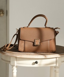 VIVIAN（ヴィヴィアン）の「バックル付き異素材コンビフラップ2WAYバッグ（ハンドバッグ）」