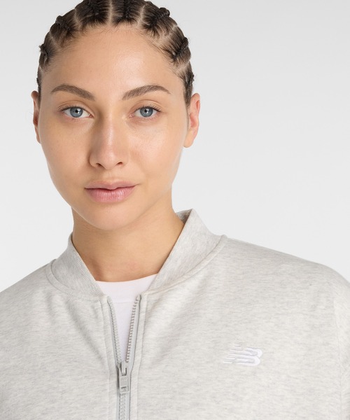 NEW BALANCE（ニューバランス）の「フレンチテリーボンバー（ブルゾン・レディース・スミクロ/サンドグレー・SMALL/MEDIUM/X-LARGE/LARGE）」の10枚目の写真