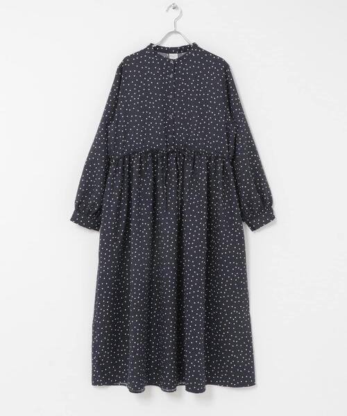 URBAN RESEARCH DOORS(アーバンリサーチドアーズ)の「ドットプリントワンピース(ワンピース・レディース・ブラック/ネイビー・FREE)」の13枚目の写真