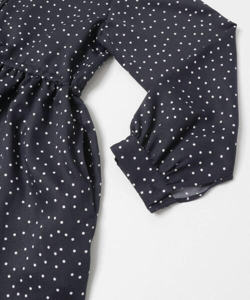 URBAN RESEARCH DOORS(アーバンリサーチドアーズ)の「ドットプリントワンピース(ワンピース・レディース・ブラック/ネイビー・FREE)」の15枚目の写真