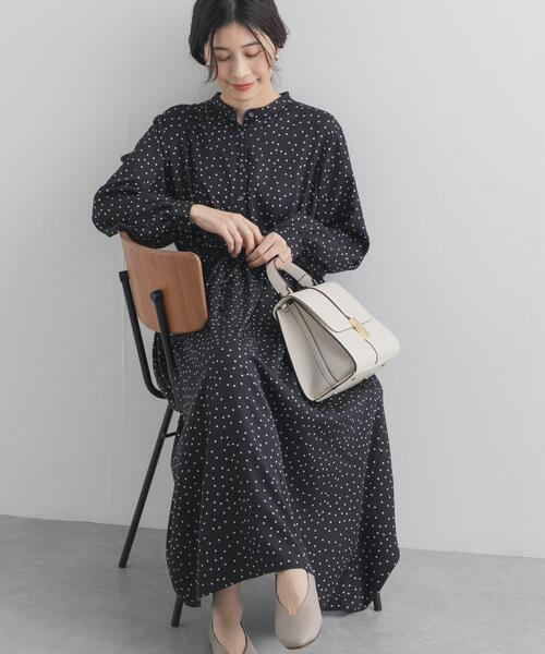 URBAN RESEARCH DOORS(アーバンリサーチドアーズ)の「ドットプリントワンピース(ワンピース・レディース・ブラック/ネイビー・FREE)」の20枚目の写真