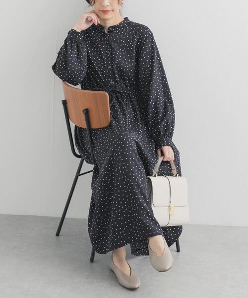 URBAN RESEARCH DOORS(アーバンリサーチドアーズ)の「ドットプリントワンピース(ワンピース・レディース・ブラック/ネイビー・FREE)」の21枚目の写真