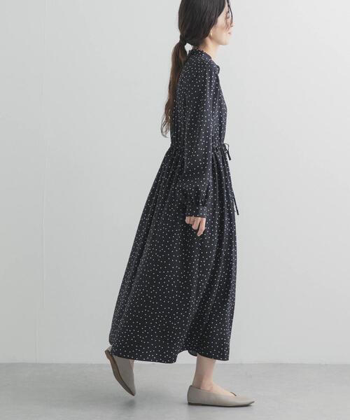 URBAN RESEARCH DOORS(アーバンリサーチドアーズ)の「ドットプリントワンピース(ワンピース・レディース・ブラック/ネイビー・FREE)」の22枚目の写真