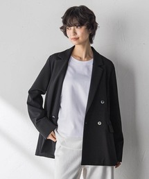 【えらべるSET UP】叶えるダブルブレストジャケット≪手洗い可能≫