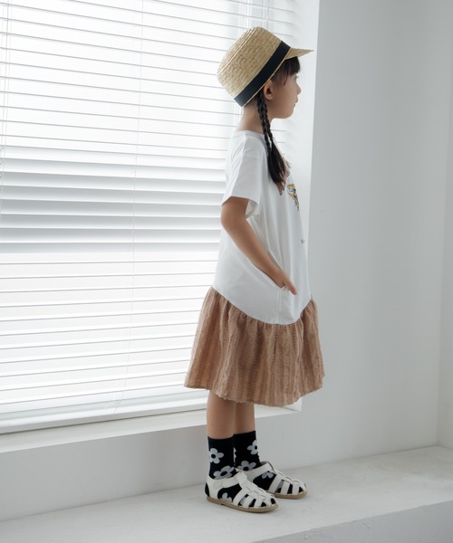 MAKE YOUR DAY（メイクユアデイ）の「ファミリー子トラワンピース■80～140cm（ワンピース・キッズ・グレー/オフホワイト・80/90/100/130/140/120/110）」の8枚目の写真