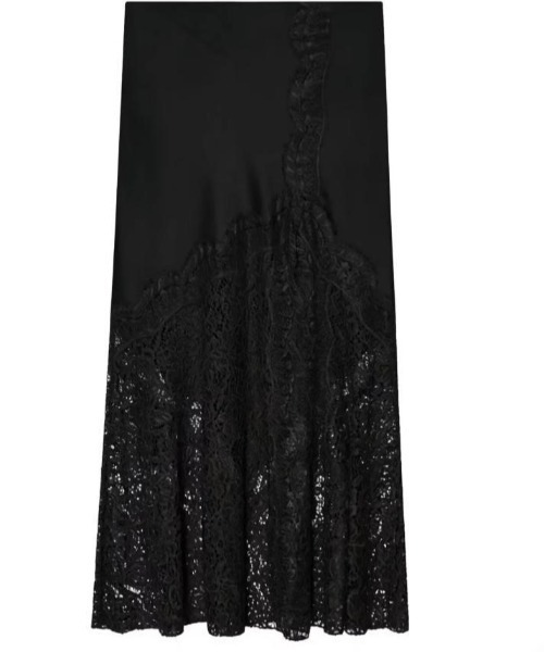 Lana821(ラナハニー)の「レースデザイン シルキーマーメイドスカート(スカート・レディース・ブラック/ブラウン・S/M/L)」の8枚目の写真