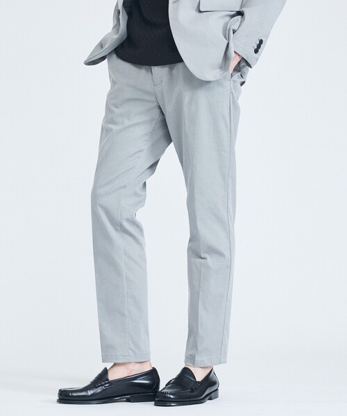 ABAHOUSE GRAY(アバハウスグレイ)の「【セットアップ対応】COOL DRY TOUCH イージースラックス /接触冷感 /吸水速乾 /UVカット(スラックス・メンズ・ベージュ/グレー/ブラック/ネイビー/ブルー・44/46/48/50)」の3枚目の写真